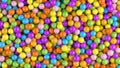 Colorful plastic balls - abstract colorful spheres background. Dry children`s pool, holiday, children`s party, games room concep Royalty Free Stock Photo