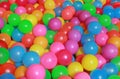 Colorful plastic balls on children`s playground Royalty Free Stock Photo