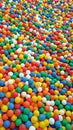 Colorful plastic balls children playground Royalty Free Stock Photo