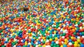 Colorful plastic balls children playground Royalty Free Stock Photo