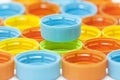 Colorful plastic bottle caps Royalty Free Stock Photo