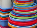 Colorful Plastic Bowls Royalty Free Stock Photo