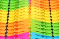 Colorful plastic clothespin Royalty Free Stock Photo
