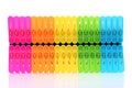 Colorful plastic clothespin Royalty Free Stock Photo