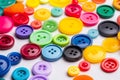 Colorful plastic clothing buttons.Colorful plastic clothing buttons.