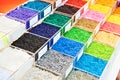 Colorful plastic granular polymer Royalty Free Stock Photo