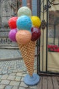 colorful plastic ice cream cone