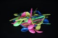 Colorful plastic spoons Royalty Free Stock Photo