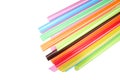 Colorful plastic straws Royalty Free Stock Photo