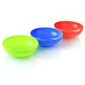 Colorful plastic tableware Royalty Free Stock Photo
