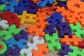 Colorful plastic toy blocks