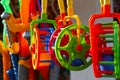 Colorful plastic toys Royalty Free Stock Photo