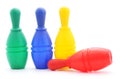 Colorful plastic toys. Royalty Free Stock Photo