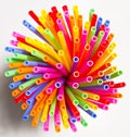 Colorful plastic tubes Royalty Free Stock Photo