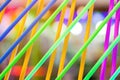 The colorful plastic tubes Royalty Free Stock Photo