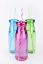 Colorful plastic tumblers