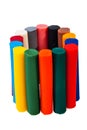 Colorful plasticine bars. Royalty Free Stock Photo