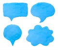 Colorful plasticine clay chat icon Royalty Free Stock Photo