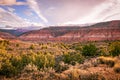 Colorful Plateau during Sunrise Royalty Free Stock Photo