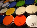 Colorful Plates Royalty Free Stock Photo