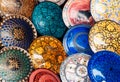 Colorful plates Royalty Free Stock Photo