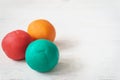 Colorful playdough balls