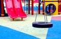 Colorful playground equipment