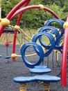 colorful playground jungle gym, obstacle course fun Royalty Free Stock Photo
