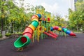 The colorful plaything in Benjasiri Park, Bangkok, Thailand