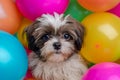 Colorful Playtime with Shih Tzu Charm.