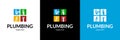 Colorful plumbing service logo