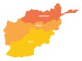 Afghanistan - map of provinces