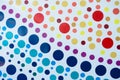 Colorful polka dot background Royalty Free Stock Photo