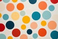 Colorful polka dot background pattern material,Generative AI Royalty Free Stock Photo