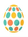 Colorful Polka Dot Easter Egg Decorative Holiday Symbol Royalty Free Stock Photo