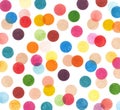 Colorful polka dot pattern