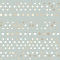 Colorful polka dot seamless pattern. Circle dots shapes spheres illustration for fabric, wrapping paper design, card Royalty Free Stock Photo