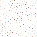 Colorful Polka Dots Scattered Across a White Background for Design Inspiration