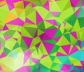 Colorful polygon background or frame. Abstract Rectangle Geometrical Background. Geometric design for business presentations or Royalty Free Stock Photo