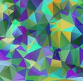 Colorful polygon background or frame. Abstract Rectangle Geometrical Background. Geometric design for business presentations or Royalty Free Stock Photo