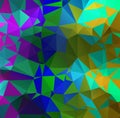 Colorful polygon background or frame. Abstract Rectangle Geometrical Background. Geometric design for business presentations or Royalty Free Stock Photo