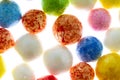 Colorful polysterene balls