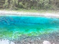 The Colorful pool in Jiuzhaigou Royalty Free Stock Photo