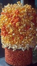 Colorful Popcorn Bowl Royalty Free Stock Photo