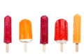 Colorful popsicle collection