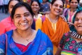 Colorful Positive and cheerful Women in South India