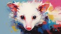 Colorful Possum Painting: A Vibrant And Expressive Artwork