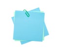 Colorful post-it notes with clip