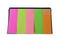 Colorful post it paper note on white background Royalty Free Stock Photo