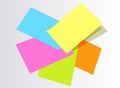Colorful post it papers Royalty Free Stock Photo